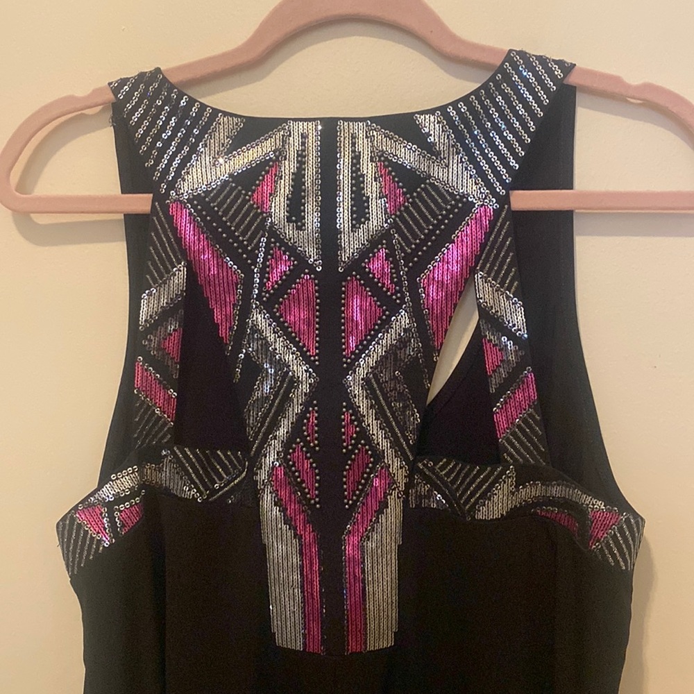 Express Sequin Back Flowy Tank